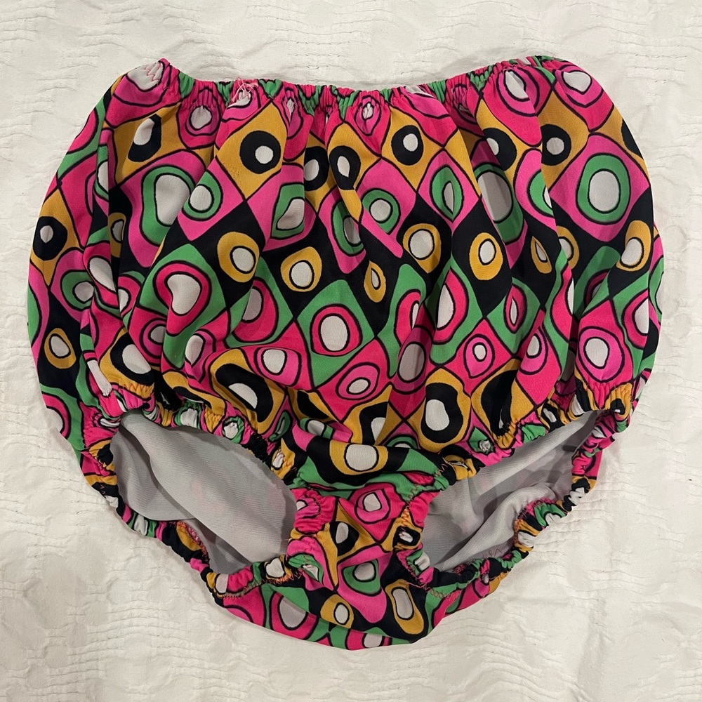 Bonwit Teller — 1960s Psychedelic Bikini Bottom — Medium